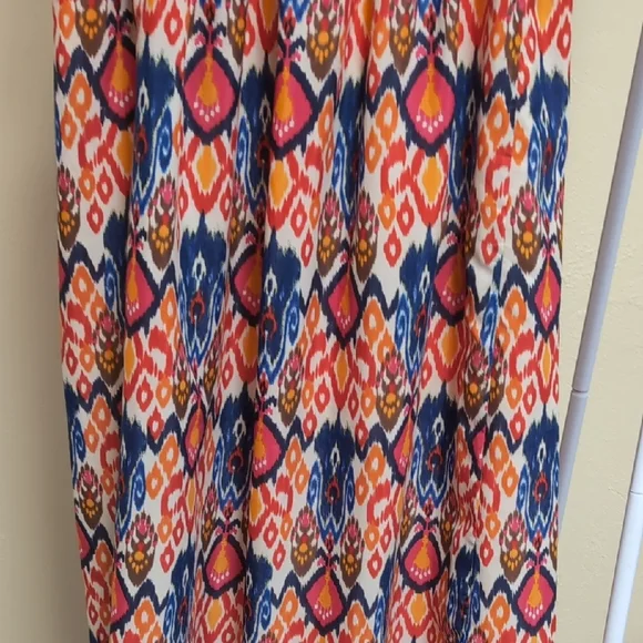 Multicolor Patterned Maxi Skirt - Picture 8 of 13